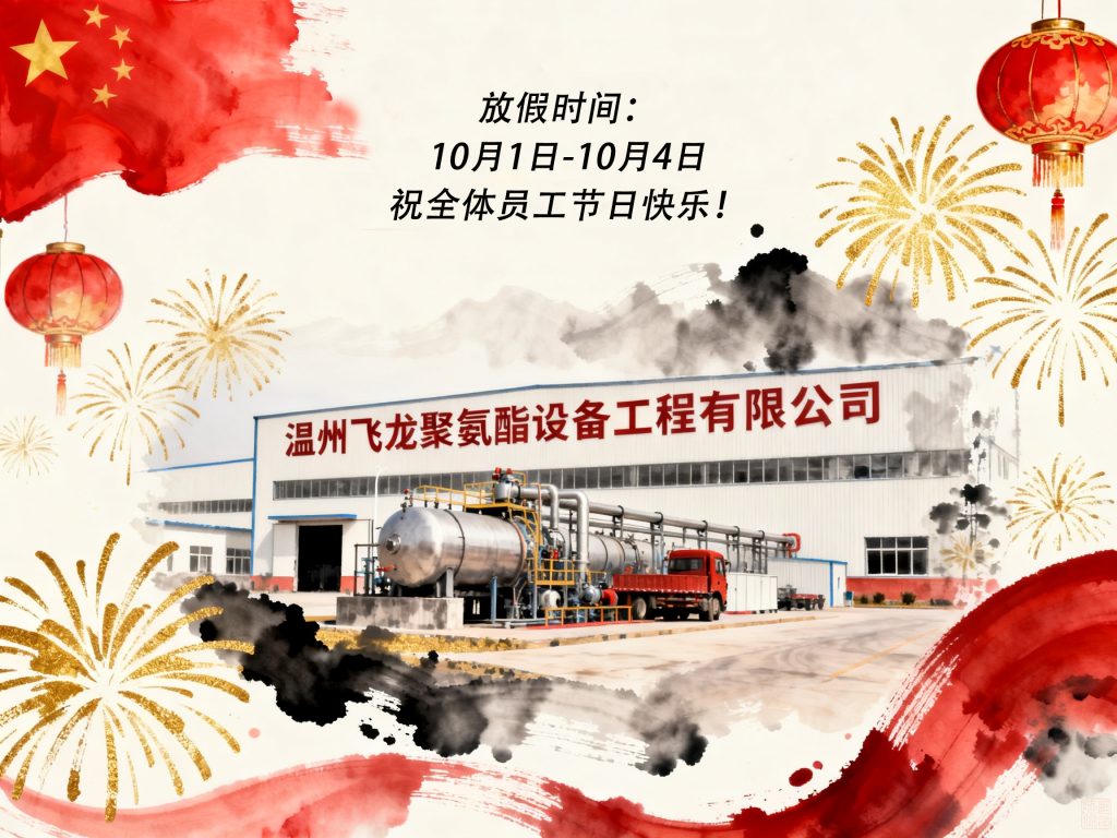 jimeng 2026 09 30 6214 生成国庆主题的海报，带上公司温州飞龙聚氨酯设备工程有限公司图片，水墨质感